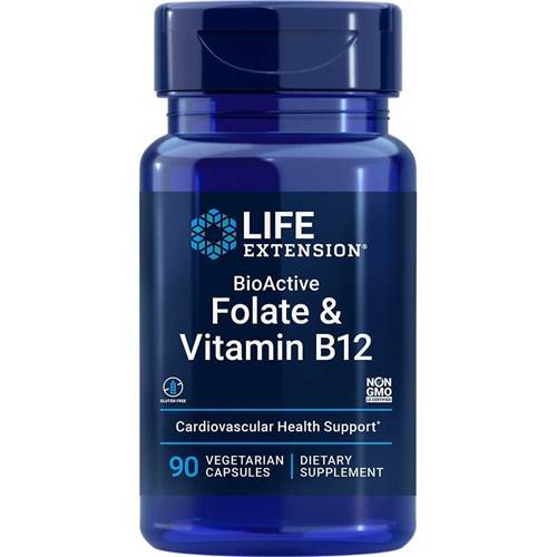 Supplementi dietetici Life Extension Bioactive Folate Vitamin B12