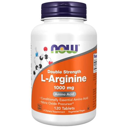 Supplementi dietetici NOW Foods Larginine Double Strength 1000 MG