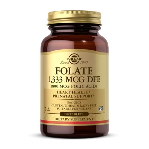Supplementi dietetici Solgar Folate 1333 Mcg Dfe 800 Mcg Folic Acid 250 Tabl